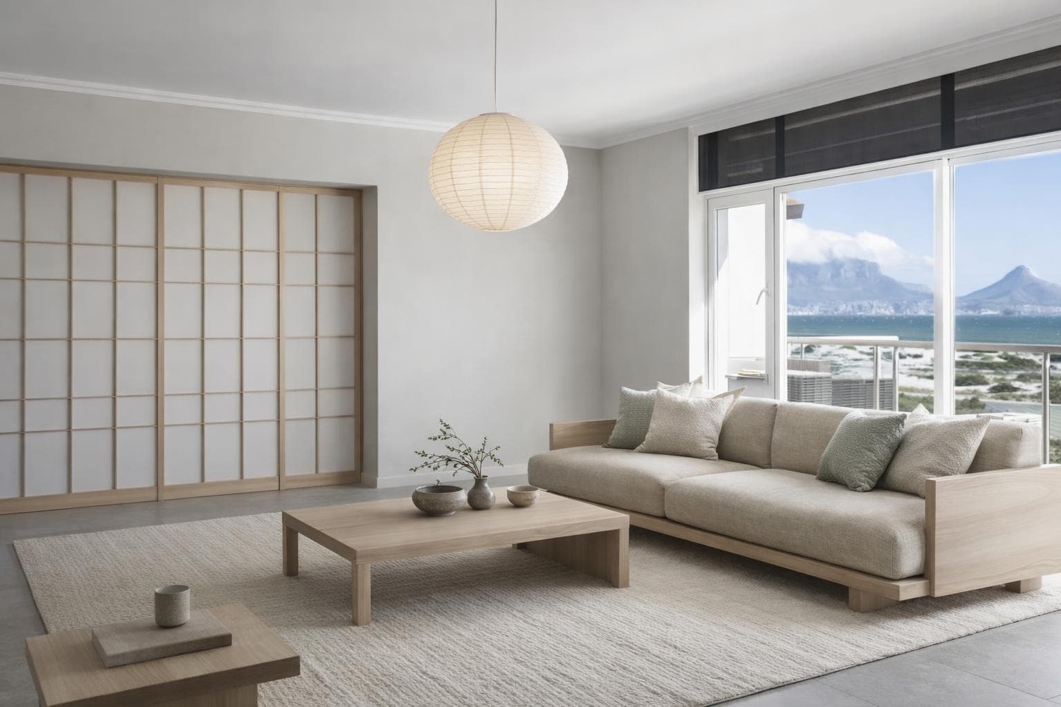 Room after Japandi redesign