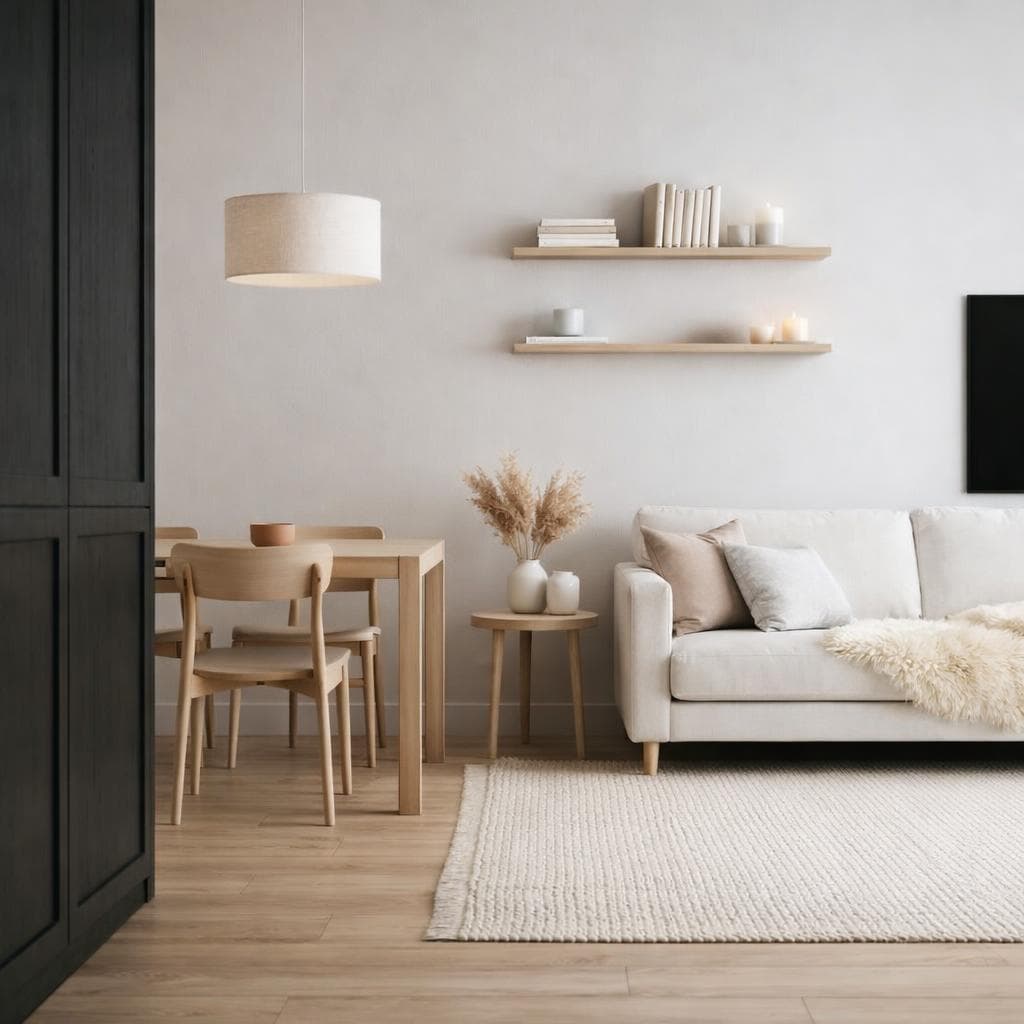 Room after Scandinavian redesign