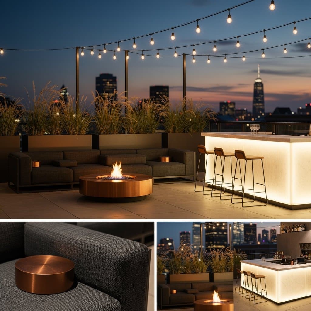 Rooftop Lounge materials